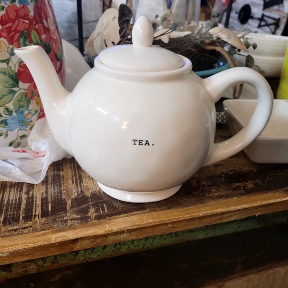 Rae Dunn Kitchen Rae Dunn Tea Teapot Typewriter Letters Farmhouse